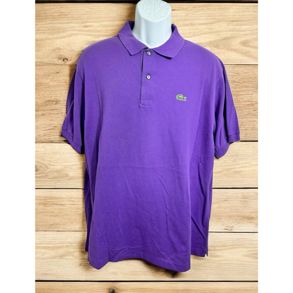 Lacoste Other - Men's Lacoste Purple Polo Shirt Sz 7 2XL Short Sleeve Casual Golf Preppy